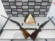 Mulher resgatada de cárcere privado em MG; armas apreendidas