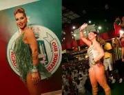 Paolla Oliveira ofusca Virginia Fonseca em ensaio da Grande Rio