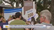 Tatuí inicia contagem regressiva para o bicentenário com totem na Praça da Matriz
