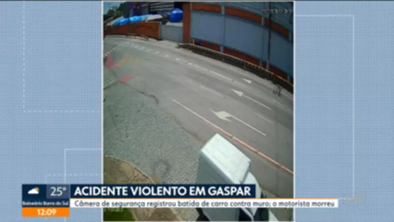 Acidente assustador em SC: Pedestres escapam da morte por fração de segundos