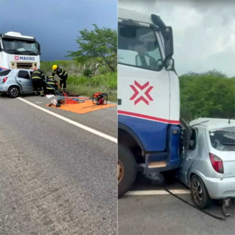 Acidente fatal na BR-110 deixa três mortos, incluindo mãe e filha, no RN