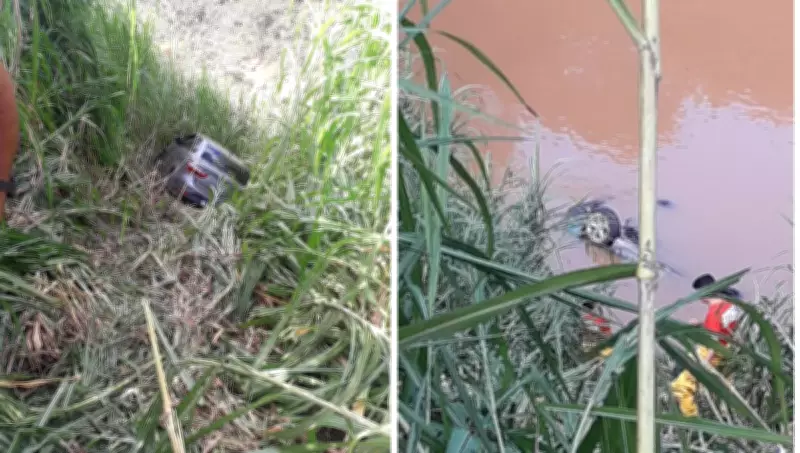 Acidente fatal na BR-116: pai e dois filhos morrem após carro cair em rio em Inhapim