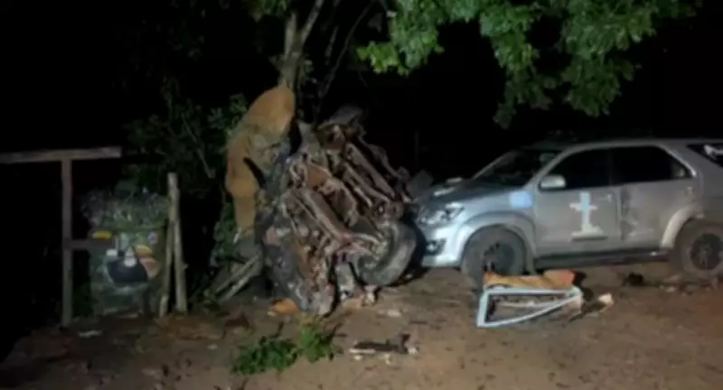 Acidente fatal na serra de Taquaruçu: caminhonete desgovernada mata dois e deixa feridos