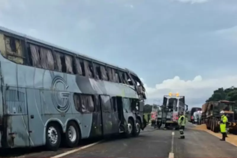 Acidente grave entre ônibus e caminhão deixa cinco feridos na BR-277 em São Miguel do Iguaçu