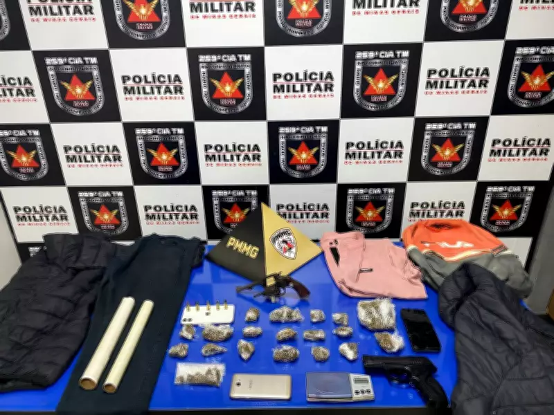 Adolescente é baleado em barbearia de Pirapora; três são detidos e PM apreende drogas e armas