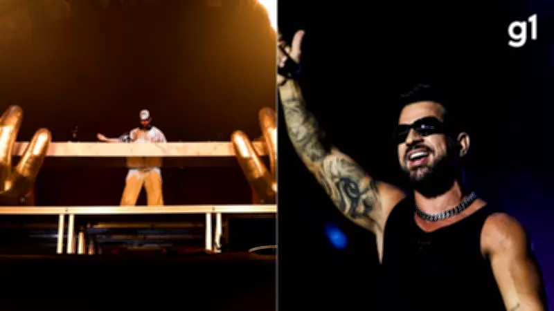 Alok e Dennis encerram com drones e funk o Planeta Atlântida 2026