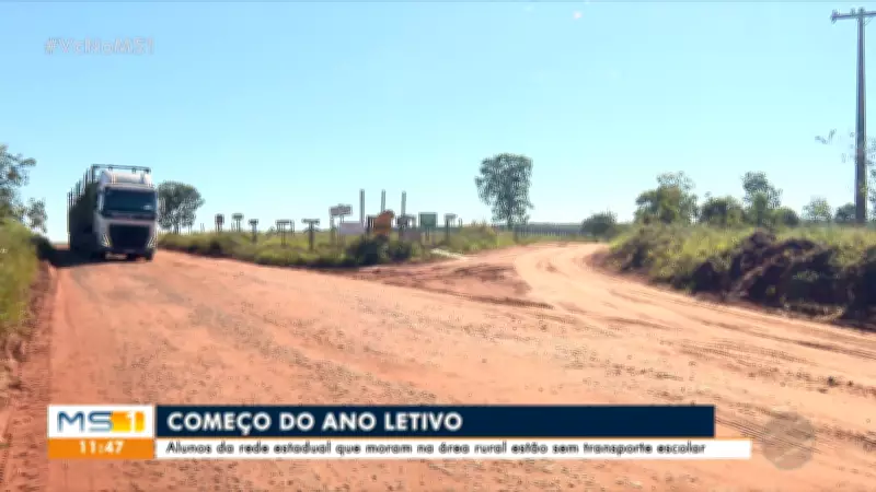 Alunos da zona rural de MS ficam sem transporte escolar no início do ano letivo
