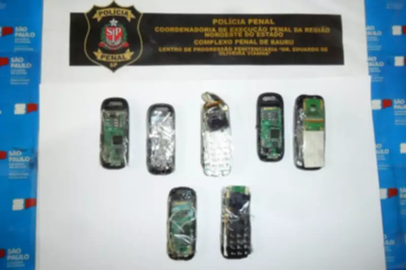 Apreensões em penitenciárias de Bauru: 417 celulares e drone inédito em 2025