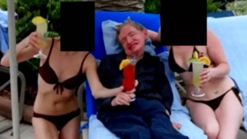 Arquivos de Epstein revelam nova foto de Stephen Hawking em ilha do criminoso