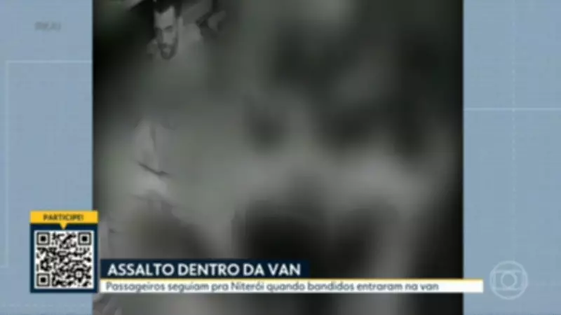 Assalto em van na subida da Ponte Rio-Niterói deixa passageiros em pânico na madrugada