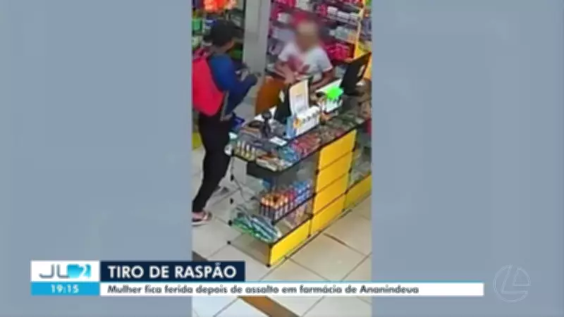 Atendente de farmácia é ferida por tiro durante assalto em Ananindeua; crime foi filmado