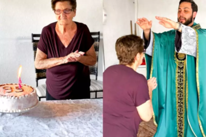 Avó de 95 anos tem missa especial celebrada pelo neto padre em Dourados