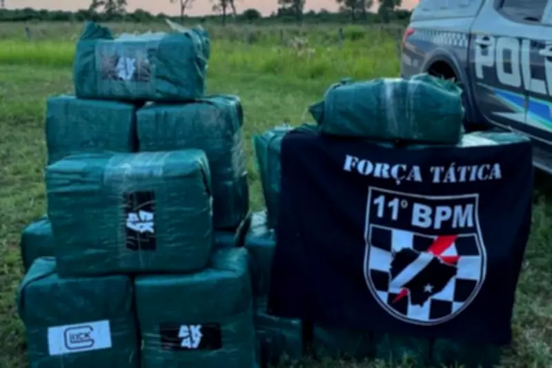 Avião com 447 kg de cocaína faz pouso forçado em fazenda de MS após perseguição aérea