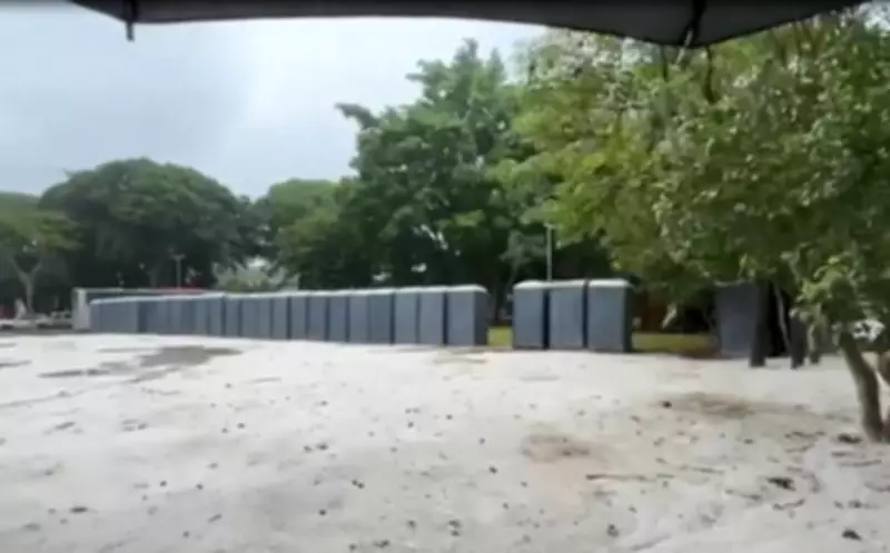 Banheiros Químicos do Carnaval Permanecem no Ibirapuera Quatro Dias Após a Folia