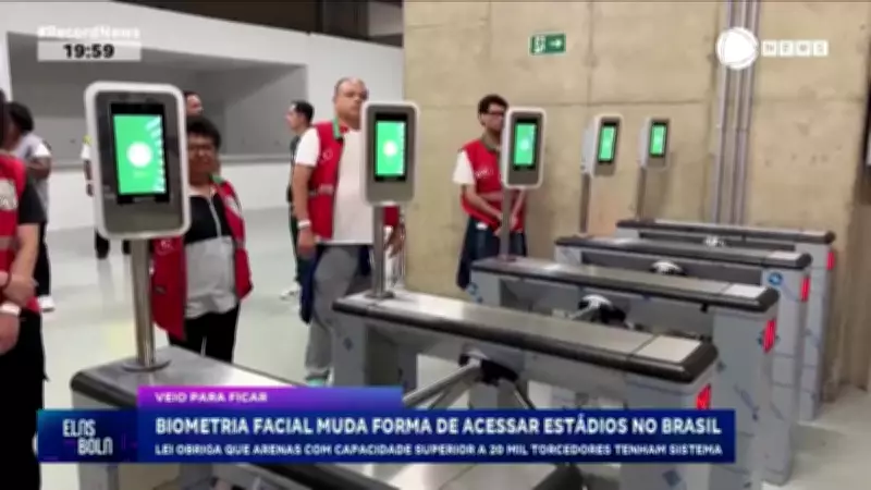 Biometria facial se torna obrigatória em estádios brasileiros com capacidade acima de 20 mil