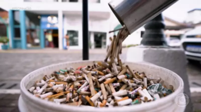 Bitucas de cigarro viram negócio milionário com reciclagem no litoral paulista