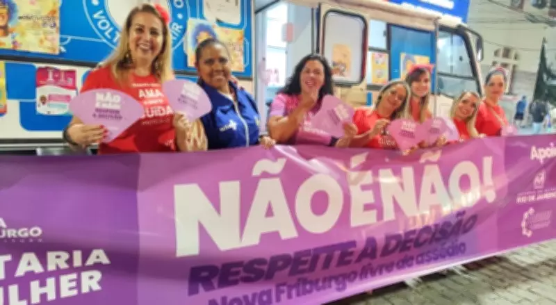 Bloco 'Não é Não' em Nova Friburgo promove combate à violência contra a mulher no Carnaval