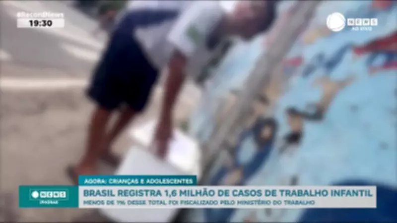 Brasil tem 1,6 milhão de crianças em trabalho infantil, com menos de 1% fiscalizado