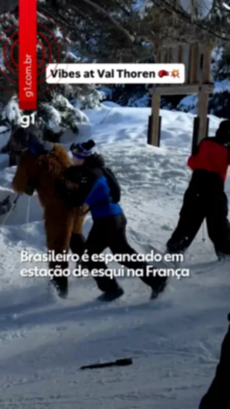 Brasileiro é brutalmente espancado em estação de esqui na França; agressão viraliza