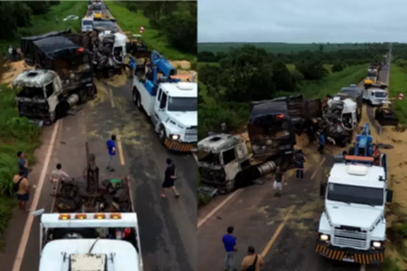 Caminhoneiro morre em colisão na MS-395 após caminhão com pane ficar parado por mais de 24 horas