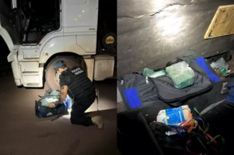 Caminhoneiro preso com 69 quilos de cocaína escondidos em carga de minério no MS