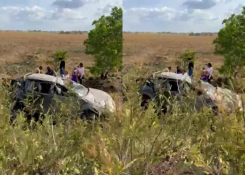 Caminhonete de equipe de deputado capota após agenda em serra de Roraima