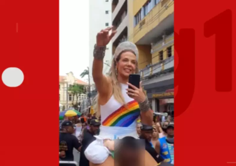 Carla Perez pede desculpas após polêmica por subir em ombros de segurança negro no Carnaval