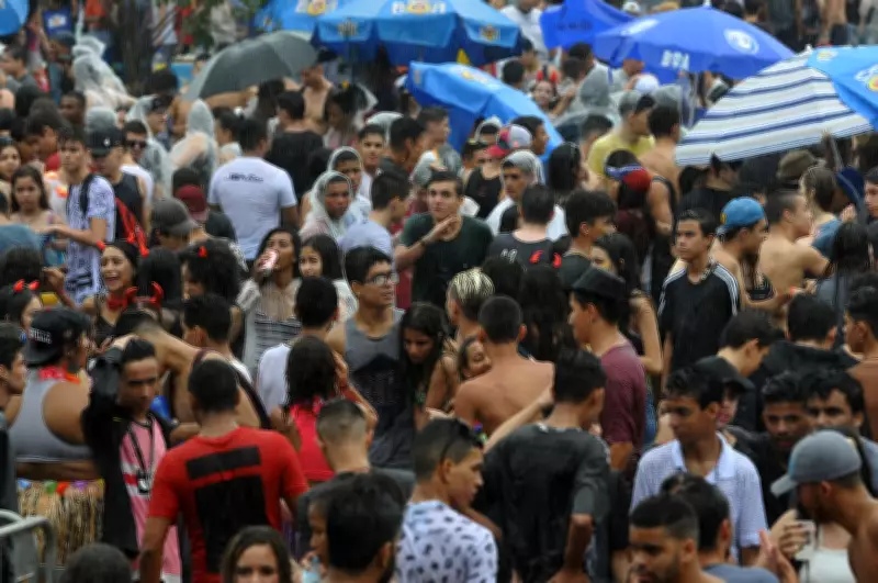Carnaval do DF Sob Chuva: Foliões Enfrentam Temporal em Blocos de Rua