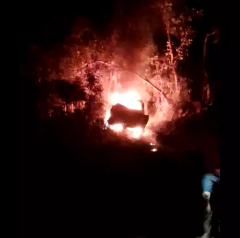 Casal de vendedores agrícolas morre carbonizado em acidente com incêndio na MT-490 em Sorriso