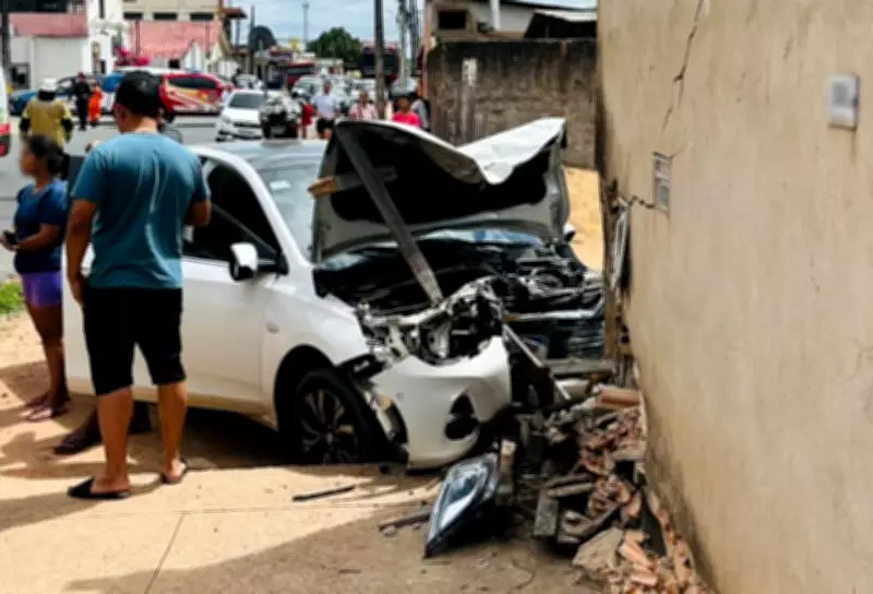 Casal se feriu após motorista ter mal súbito e bater carro em muro em Boa Vista