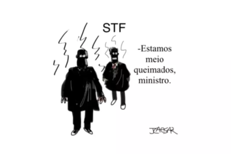 Charge de J.Caesar satiriza cenário político brasileiro em fevereiro