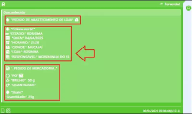 Chefe do PCC cobra em áudio balanço diário de 'gerentes' de 'lojas' do tráfico em Roraima