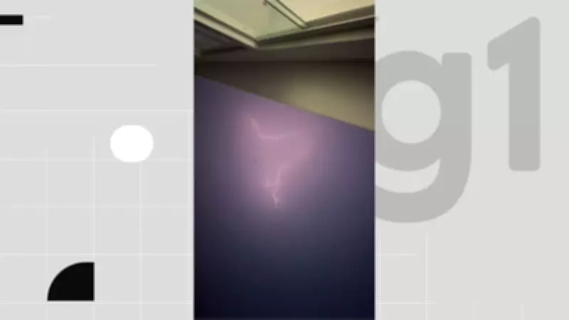 Chuva com raios causa transtornos em Patos, no Sertão da Paraíba