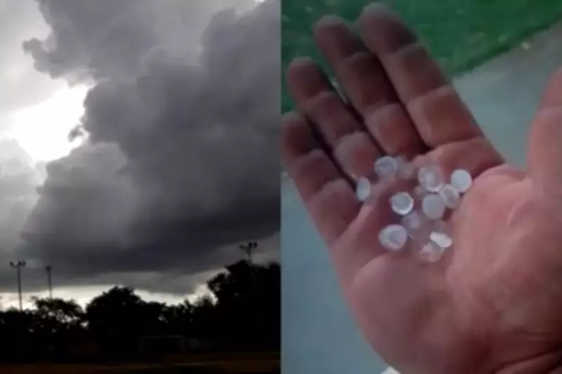 Chuva forte alaga ruas e coloca Sul do Piauí em alerta para tempestades e granizo