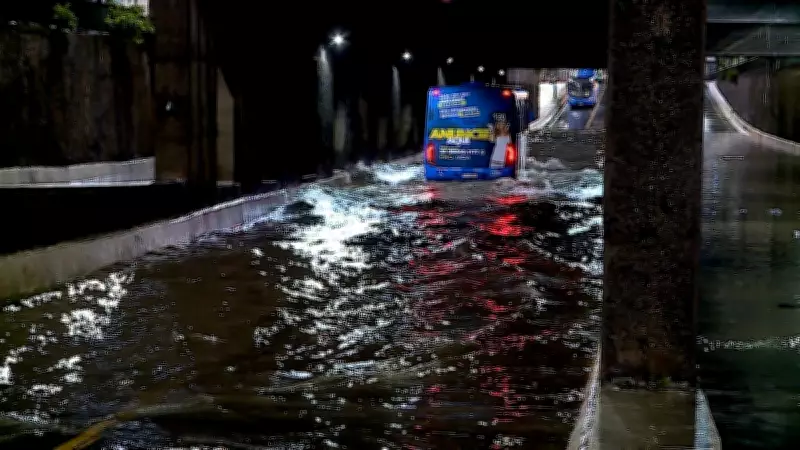 Chuva intensa causa alagamentos e queda de árvores no Centro de Juiz de Fora