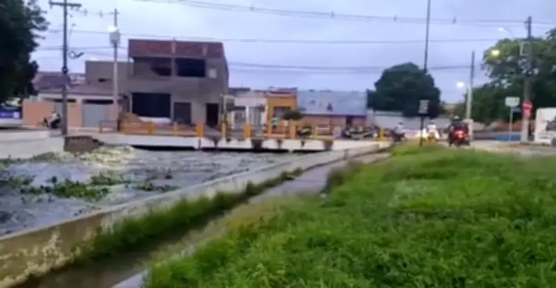 Chuva intensa de 113 mm alaga Cajazeiras e açude sangra no Sertão da Paraíba