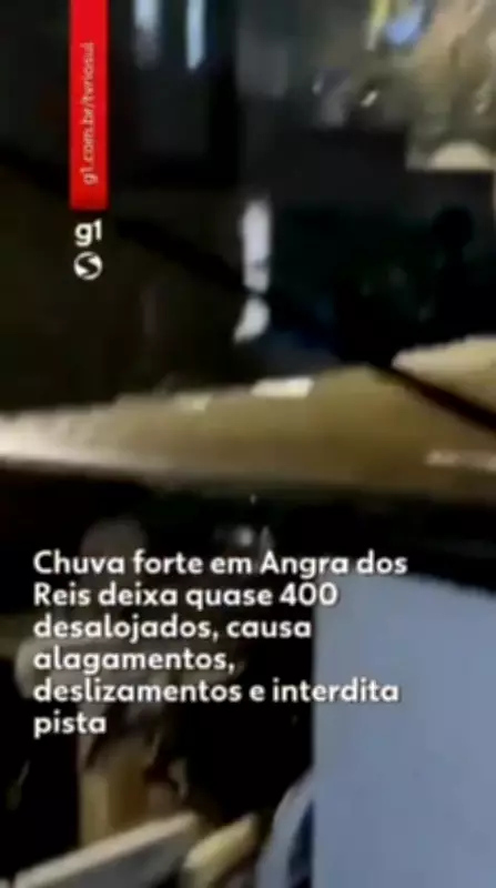 Chuva intensa em Angra dos Reis provoca morte, deslizamentos e deixa quase 400 desalojados