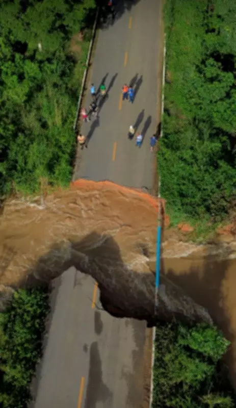 Chuva intensa interdita estrada e alaga casas em Porto Velho, causando deslocamentos