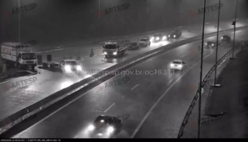 Chuva intensa interdita rodovias de acesso ao litoral norte de São Paulo