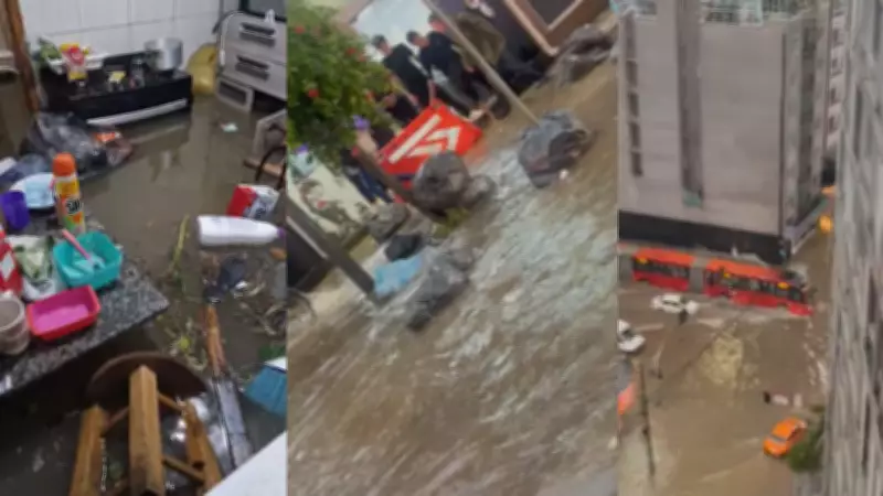 Chuva intensa provoca alagamentos e queda de árvores em Curitiba nesta terça-feira