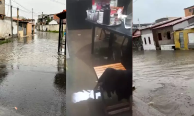 Chuvas intensas causam alagamentos e transtornos em diversos bairros de Feira de Santana