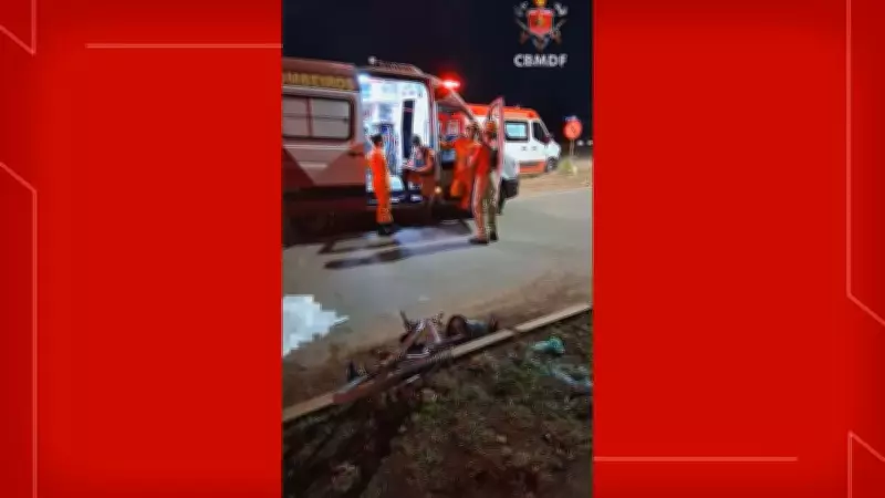 Ciclista de 59 anos morre em acidente com moto na Ponte Alta do Gama, no DF