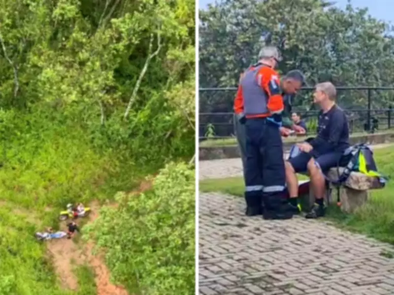 Ciclista de 62 anos é resgatado de helicóptero após se perder em trilha de mata fechada em Campinas