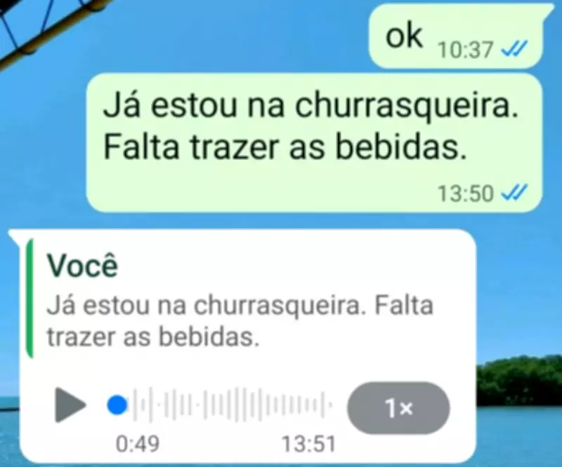 Ciclista perdido em trilha avisa esposa sobre atraso para churrasco em áudio