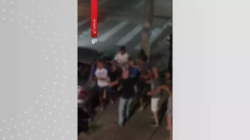 Câmera flagra início de tumulto que terminou com bebê caindo de carro em movimento em Sorocaba