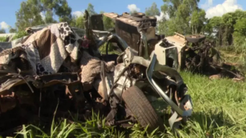 Colisão fatal na BR-376: Dois mortos em acidente envolvendo caminhão de piche e veículo de saúde