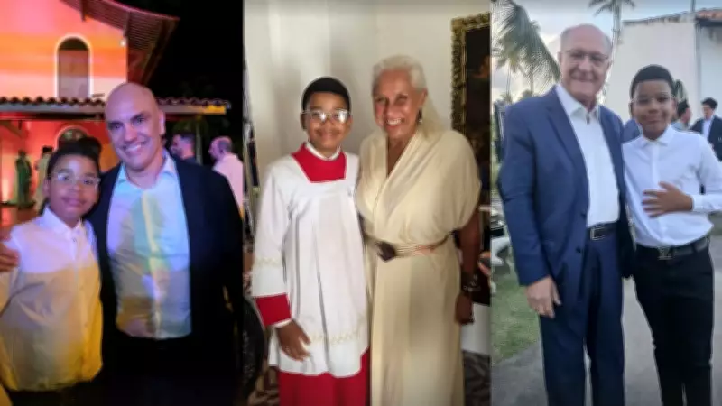 Coroinha de 13 anos viraliza com selfies de famosos no casamento de João Campos e Tabata Amaral