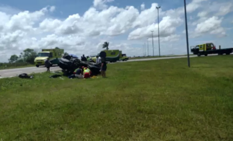 Criança morre em capotamento de carro uruguaio na BR-116 em Pelotas