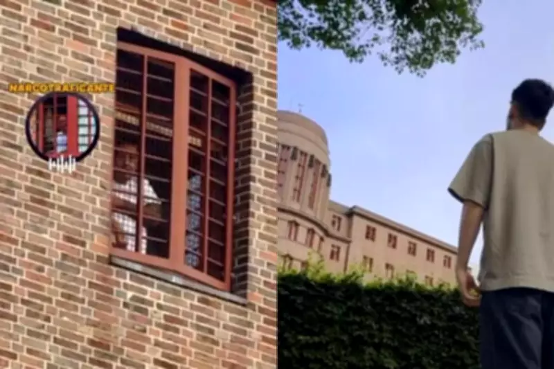 Curitibano conversa com detento por janela de prisão histórica na Alemanha em vídeo viral