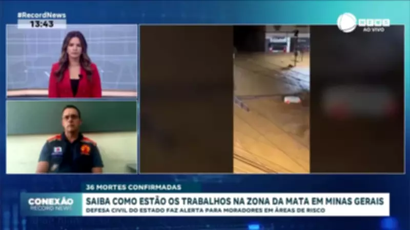 Defesa Civil de Minas Gerais alerta para chuvas intensas na Zona da Mata